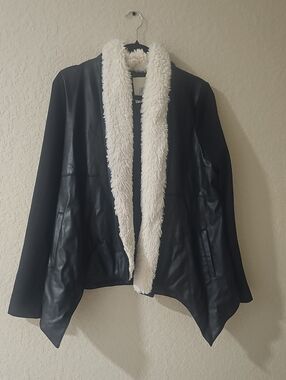 Jack Black Teddy Trim Open-Front Jacket